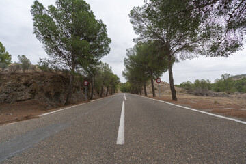 Fototapeta na wymiar old road in the province of Almeria in the south of Spain