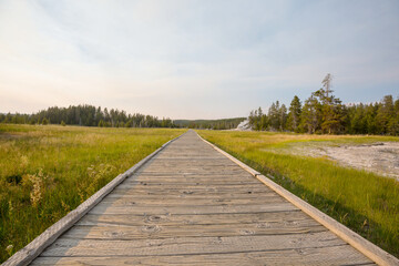 Boardwalk in Yellowstone