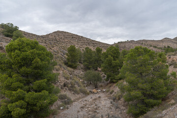 Fototapeta na wymiar mountainous landscape in the province of Almeria