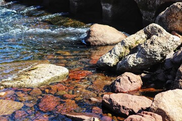 Photographed image of the Balneário Municipal de Maquiné in Rio Grande do Sul, Brazil.