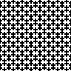 Fototapeta premium Seamless Sayagata pattern. Repeated interlocking manji background. Oriental crosses ornament. Traditional architecture wallpaper. Ancient ethnic mosaic motif. Digital paper, textile print. Vector art.