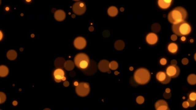 orange background hot particle video