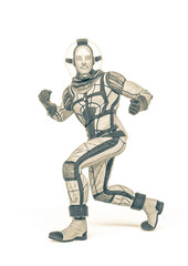 retro space astronaut