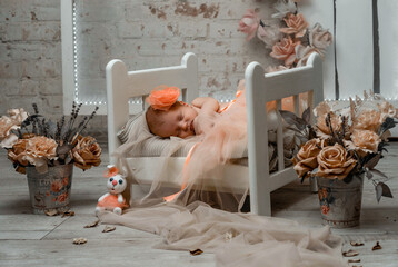 newborn photo shoot in studio