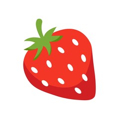 Obraz premium strawberry vector icon color illustration