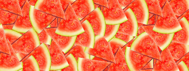 Summer watermelon on bright colored background