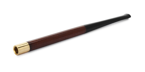 One elegant cigarette holder isolated on white