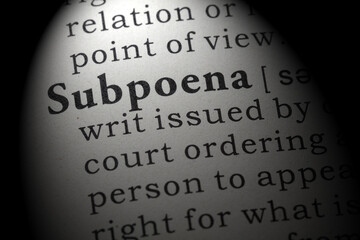 definition of subpoena