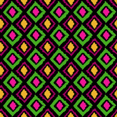 geometry abstraction doodles zigzags lines ikat 
