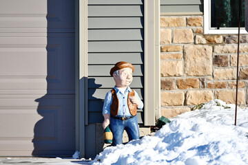 Statue in the Snow