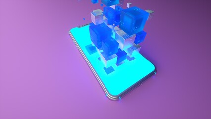 mobail phone and Infographic elements