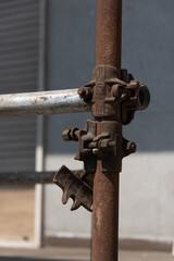 construction site with scaffolding