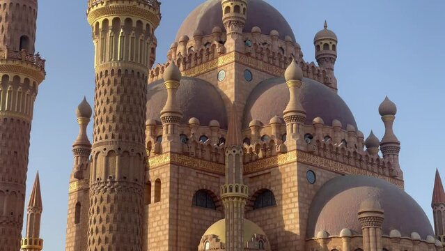 Al Mustafa Mosque, Sharm El Sheikh, 4k cinematic footage, Sinai, Egypt