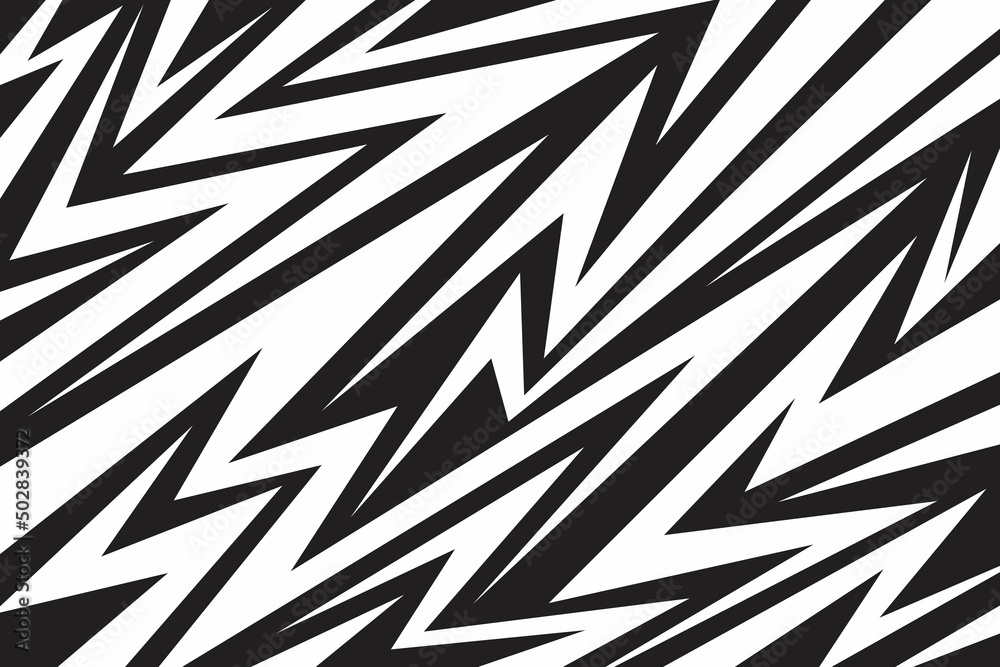 Wall mural abstract background with various sharp, zigzag and arrow pattern