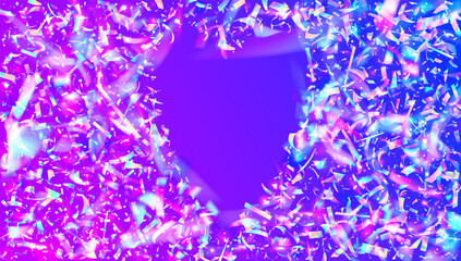 Transparent Effect. Modern Foil. Iridescent Tinsel. Unicorn Art. Purple Metal Glare. Disco Flare. Blur Christmas Wallpaper. Birthday Confetti. Blue Transparent Effect