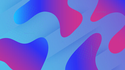 Modern Poster. Dynamic Element. Purple Bright Cover. Tech Landing Page. 3d Liquid Background. Horizontal Wallpaper. Geometric Design. Memphis Page. Violet Modern Poster