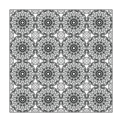 Seamless pattern floral ornament.