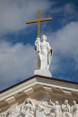 Sculpture on Vilnius Cathedral, Vilnius, Lithuania