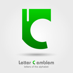 Letter C logo icon design template elements, Letters of the alphabet, Vector illustration