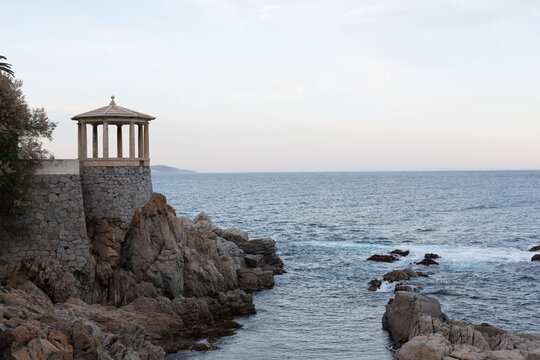 Image of the Costa Brava, Mediterranean Sea north of Catalonia, Spain.