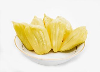 Jack fruit isolated on a white background.