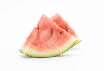 fresh watermelon over on white background, red fruit