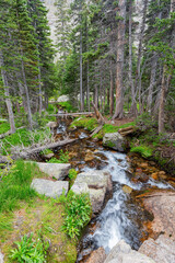 Superb river landscape in Rocky Mountain National Park