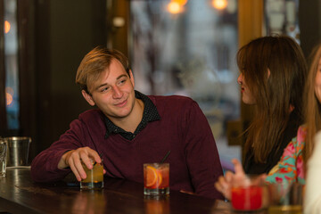 Drinking and talking