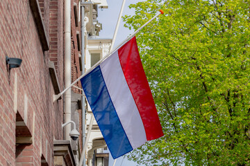 04 May every year, Remembrance of the Dead (Nationale Dodenherdenking) National flag of the...
