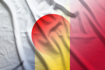 Japan and Chad state flag international contract CHL JPN