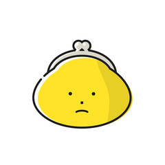 落ち込んでいるお財布 - お金･家計･金運アップのイメージ素材