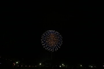 初夏の夜空を彩る花火