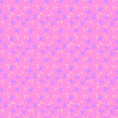 Floral seamless flower pattern for fabrics and textiles and packaging and gifts and cards and linens and kids