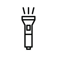  flashlight icon color editable on white background