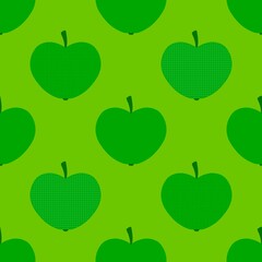 Autumn seamless apples pattern for fabrics and textiles and packaging 