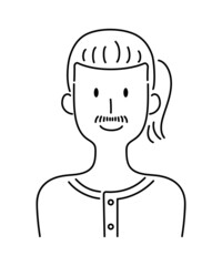 笑顔の男性のベクターイラスト