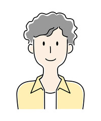 笑顔の男性のベクターイラスト