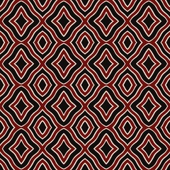 Illustration tribal geometric shape seamless grid pattern background. Vintage red color design. Use for fabric, textile, interior decoration elements, upholstery, wrapping.