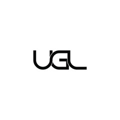 ugl letter original monogram logo design
