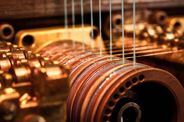 Coil winder machine with jackshafts copper wire drawing die
