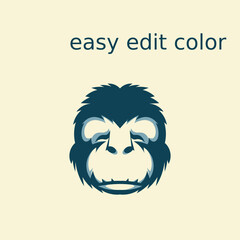 Logo monkey tone mark sound