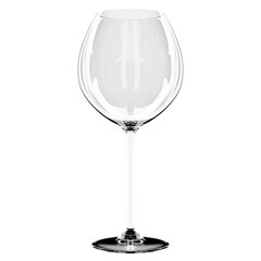 3D illustration of wine glasses. Wine glasses for alcohol  on a white background