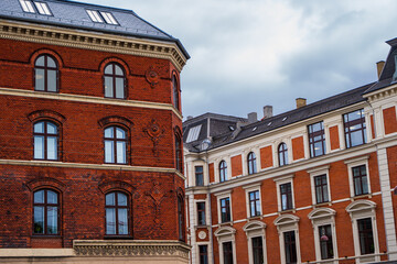 View of the magestic european architectures of the palace, Botanic gardens, goverment, and scultures of Copenhagen