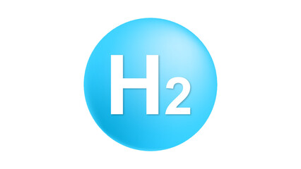 Obraz premium 水素のイラスト