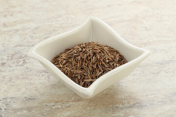 Zira seeds in the bowl