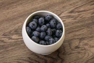 Ripe sweet tasty blueberries heap