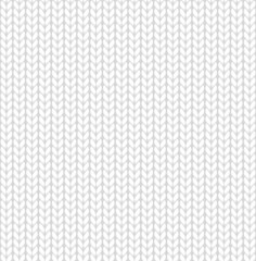 シンプルなニット地　シームレスパターン（白）