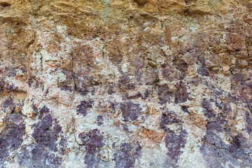 rock from colored layers background