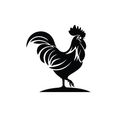 rooster logo vector isolated on white background