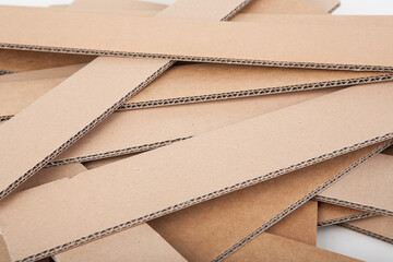 A stack of cardboard forms made of corrugated cardboard